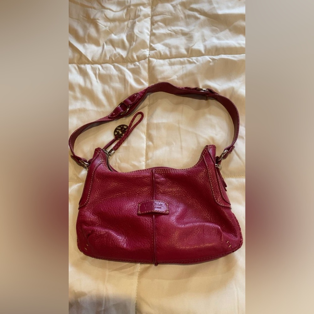 The Sak Deep Red Leather Shoulder Bag